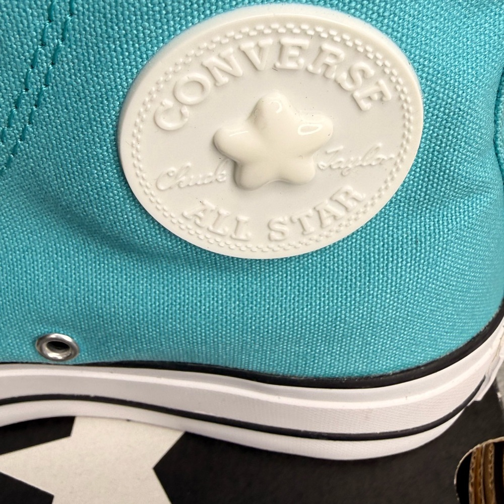 Converse Chuck Taylor All Star Lift Platform Hi Ocean Drip Sneakers Women’s 7 - Picture 3 of 8